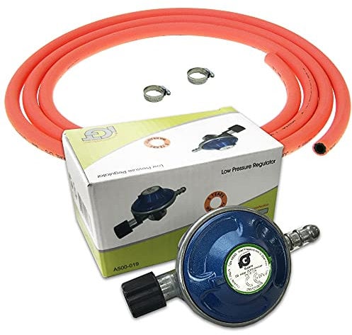 CPUK IGT Gas Bottle Regulator with 3 metres of hose & 2 x clips Fits the Campingaz 907 904 901 cylinders A500I