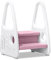 HENGMEI Kinder Tritthocker Trittschemel Lernturm Kleinkind Trittstufe Tritthocker Schemel Stehender mit 2 Stufen aus Kunststoff für Kinderzimmer, Küche und Badezimmer, Rosa