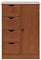 Rebecca Mobili Armadietto Autoportante, Credenza Marrone, 4 Cassetti 1 Anta, Per Bagno Cucina Ingresso - Misura HxLxP: 82 x 56 x 30 cm - Art. RE6735