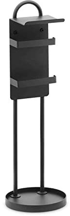 physa PHYSA TPH-2 Serviteur WC 2 rouleaux Serviteur de WC Serviteur papier WC avec brosse Dérouleur papier toilette sur pied