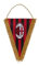 Zeus Party Gagliardetto MILAN con Frange Dorate 28x20 cm