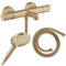 Hansgrohe Pack mitigeur Bain Douche thermostatique Ecostat Comfort + Flexible Isiflex + Pommeau Raindance Select 3jets Bronze brossé