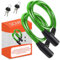 Antivol trotinette electrique double securite 2 pieces cable en acier resistant 60 cm serrure a cle avancee sur robuste pratique facile a ranger vert