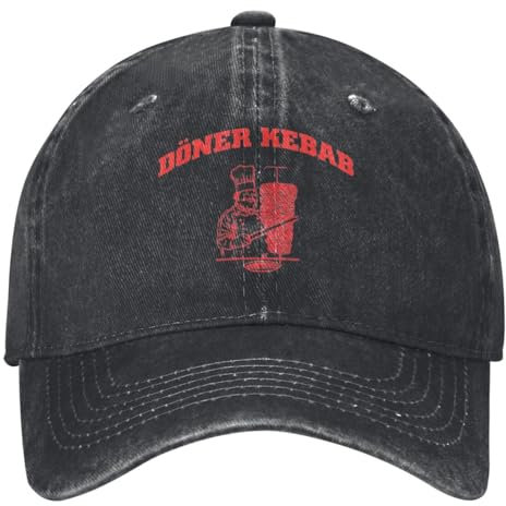AEIKHAEC Hüte Mode Rot Kebab Basecap für Männer und Frauen Trucker Hut Sonnenschutz Outdoor Baseball Caps Geburtstagsgeschenk Weihnachten Geburtstagsgeschenk