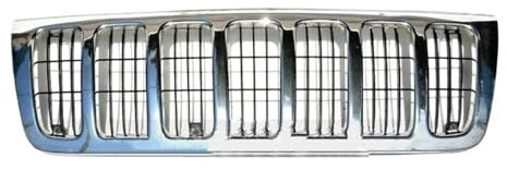 ZSQWRFRG Kühlergrill Auto Mesh Grill Front Stoßstange Grille Kühlergrill Für Jeep Für Grand Für Cherokee WJ 1999 2000 2001 2002 Racing Grills Nebelscheinwerfer Gitter