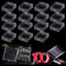 FGXY 67pcs Ensemble Boîtes de Rangement pour Ongles, Ensemble Faux Ongles, Comprenant 15pcs Boîtes d'Emballage, 2pcs Ruban Adhésif Double, 50pcs Face Support Présentoir Ongles Transparent