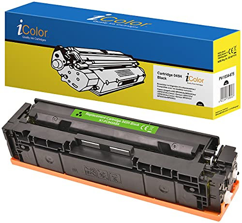 iColor Rebuilt Toner für Canon: Toner-Kartusche 045H für Canon-Laserdrucker, Black (schwarz) (Cartridges für Laserdrucker, Drucker)