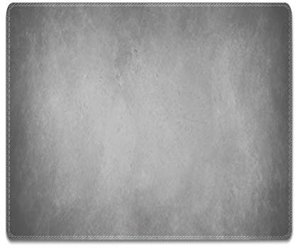 Silent Monsters Mouse Mat Small 10 x 8 inches / 24 x 20 cm, grey, Stitched Edges, washable & rollable Mouse Pad, Gaming Home Office Mousemat, Mousepad non-slip & quiet, Desk Mat