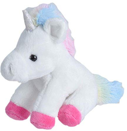 Wild Republic Einhorn Kuscheltier, Flauschiges Plüscheinhorn, CK-Lil´s Plüschtier, Weiß, 13 cm
