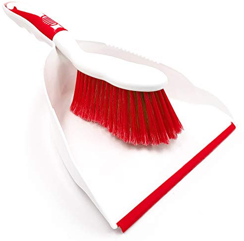 Dustpan and Brush Set , Choose Your Colour (Red)