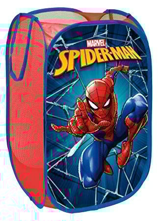 Pop-Up-Wäschekorb/Spielzeugkiste Spielzeugbox Aufbewahrungsbox Kleiderbox, für Kinder (Spiderman)