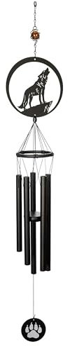 VP Home 96,5 cm H heulender Wolf Outdoor Garten Dekor Windspiel