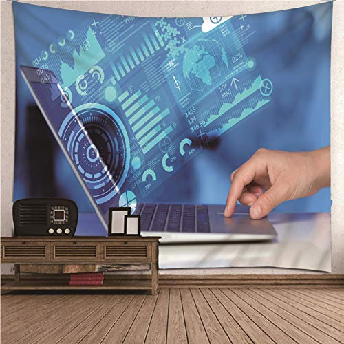 Beydodo Tapisserie Hippie Notebook Muster Wandbehang Vintage 210x140CM Wandteppich Jugendzimmer