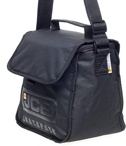 JCB - Cooler Bag - Black - Mens Lunch Box - 600 Denier Polyester Fabric - Thermal Bag, with Adjustable Handles - Stays Cool for Up to 7 Hours - Maximum Capacity of 9 litres