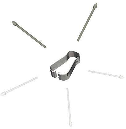 5X Ersatzspitzen für Samsung Galaxy Tab S7 11inch SM-T870 SM-T875 SM-T876B /Tab S7+ Plus SM-T970 SM-T976B (LTE/5G) 12.4inch Touchscreen Berühren Sie Stylus S Pen Tips Nibs 3 White 2 Gray