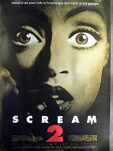 Scream 2 - Neve Campbell - Courteney Cox - Filmposter A1 84x60cm gerollt