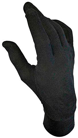 Dainese Silk Underglove, Motorrad Innenhandschuhe Seide, Schwarz, L