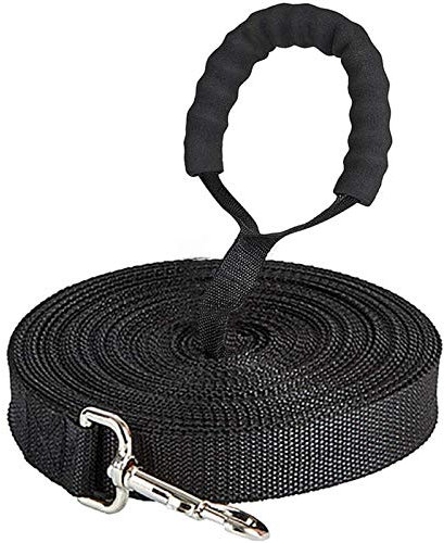 Correa de Adiestramiento para Perros,5m /10m/20m/30m Correa Perro Larga,Cuerda para Perros Manos Libres, Correa de Fuerte de Perro para Perros Pequeños Medianos y Grandes (5m / 16 pies)
