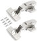 BigDean 2 Stück Schrank Scharniere 110 Grad Eckanschlag - Schrankscharniere Küchenschrank Türscharniere mit Soft Close Topfscharniere Integrierte Dämpfung