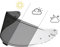 Puentemys Visiera di ricambio per casco fotocromatica CWR-F2 per caschi da moto RF-1400, Z8, NXR2 (da trasparente a fumo) (CWR-F2)