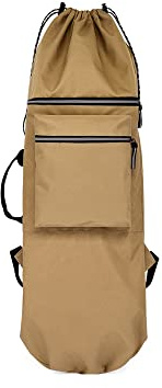 Dostear Wasserdichte Skateboard Rucksäcke Tasche für Männer mit Verstellbaren 2 Schultergurten Faltbare Gurte Tragbare Skateboard Tasche Universal Street Trend Skate Tragetaschen für Reisen