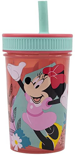 Stor GOBELET RÉUTILISABLE POUR ENFANTS AVEC PAILLE EN SILICONE 465ML | MINNIE MOUSE BEING MORE MINNIE MOUSE