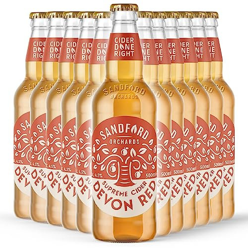 Sandford Orchards Devon Red ∣ Crisp & Fruity Medium Cider 12x 0.5L ALC. 4.5%