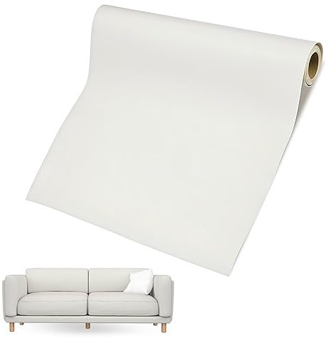 60 x 137cm Selbstklebendes Kunstleder Patch, Leder Reparatur Set Patch Kit, Leder Patch Selbstklebend, Lederfolie, Kunstleder Selbstklebende für Sofas, Autositze, Bürostuhl, Kopfteil (Beige)