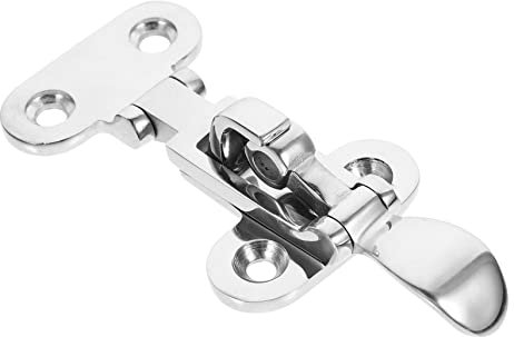Hemobllo Hasp Lock Stainless Steel for Boat Cabin Door Clasp Latch Fastener Part Gate Lock