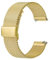 BISONSTRAP 316L Edelstahl Mesh Uhrenarmband für Damen und Herren, Gewebtes Metall Armband, 20mm, Gold