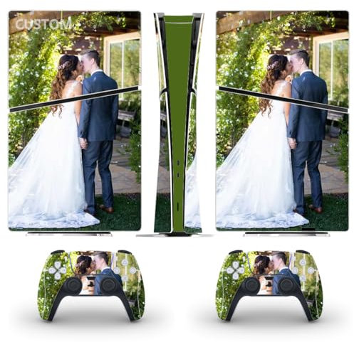 Cover adesiva in vinile personalizzata per console PS5 Slim Digital Edition e controller PS5 Cover sottile personalizzata
