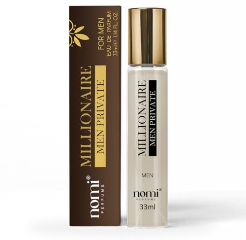 Nomi Perfume für Herren, 33 ml, (MILLIONAIRE MAN PRIVATE) Eau de Parfum mit 20% Duftölen, Parfum für Fahrer und Auto, Lang anhaltender Duft