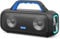 DOSS Extreme Boom S Wireless Portable Bluetooth Speaker with 60W Stereo Sound, Rich Bass, IPX6 Waterproof, 25H Playtime, TWS, LED Lights, Outdoor for Camping,Beach, Pool-Blue