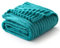 EMEMA Kuscheldecke Flauschig Decke Fleecedecke Wohndecken Couchdecke Flauschig Überwurf Mikrofaser Tagesdecke Sofadecke Blanket Für Bett Sofa Schlafzimmer Büro 150x200 cm Blaugrün