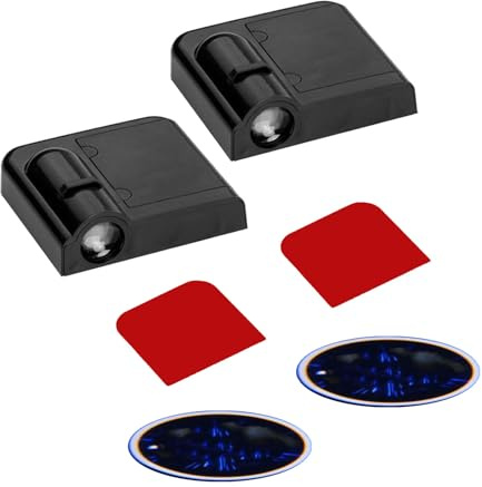 Fyearfly 2er Pack Auto Türprojektor Licht für Mercedes-Benz, Kabellos LED Autotür Willkommenslicht Logo Projektor, HD Einstiegsbeleuchtung Pfützenlicht Auto Zubehör für MB Modelle (B-Typ 2)