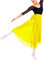 MUNAFIE Ballett Rock Damen Chiffon Wickelrock Ballett Tanz Röcke für Damen und Mädchen Gelb Rock