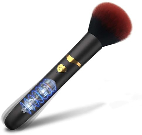 HXLXW 2 In 1 Make Up Pinsel Vibratoren Frauen G-Punkt Stimulator mit Klitorisstimulation und 7 Vibrationsmodi Sexspielzeug,Mini Bullet Vibrator ，Aufladbaren Spielzeug für Frauen Paar（Grün）