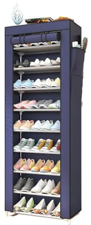 MAGIC SELECT Zapatero de Tela con 10 Niveles, 158x58x30cm | Organizador Calzado de Entrada, Zapatero Recibidor, Estantería de Zapatillas, Para Hogar y Dormitorio, 28 Pares