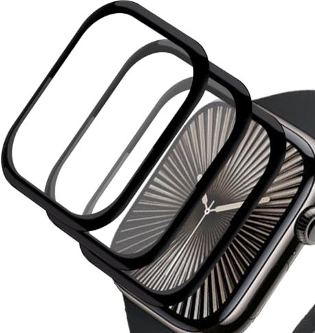 Zerrshoo Protector de Pantalla para Apple Watch Series 10 46 mm, Cubierta completa curvada en 3D, 3 Piezas Apple Watch S10 46 mm Protector Película. para Apple Watch S10 46 mm Protector de Pantalla