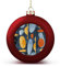 Weihnachtskugel-Ornamente, oval, bedruckt, mit Seil zum Aufhängen, für Weihnachtsbäume, Urlaub, Party, Dekoration, 2 Stück