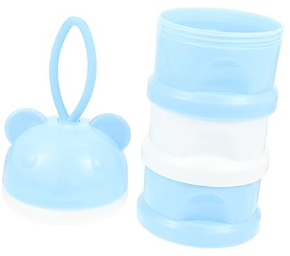 SWOOMEY 3 Milchpulverboxpulverpulver Milch Lebensmittelbehälter Dreischichtiger Milchpulver Gehäuse Foodhuhn Milchpulver Behälter Milchpulverspender Fütterungsbehälter Pp Pp