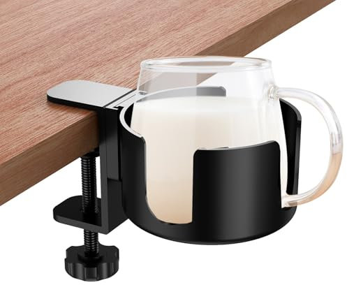 Jortmrd Porte Gobelet Boisson Bouteille à Clip Support Tasse à Café Anti-Déversement Table Porte Tasse Bouteilles Gobelets Bières pour la Maison ou Le Bureau