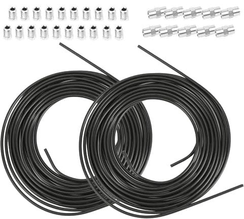 GEARMONSTER 10M Bremsleitung Ø 4,75mm Stahl im Set + 20 Verschraubungen + 10 Verbinder M10 x 1 DIN 74 234 konform verkupfertes Stahl-Bremsrohr im Sortiment für Bördel F fuer Auto PKW Motorrad
