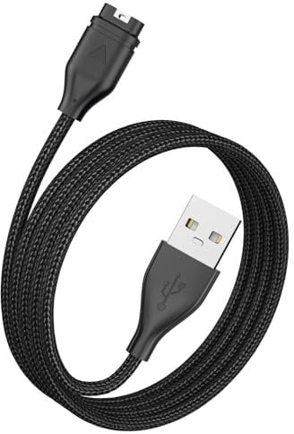 Charger for Garmin Instinct/Instinct 2 /Instinct 2S, 100cm USB Replacement Charging Cable in Nylon for Garmin Vivoactive 3 4 5