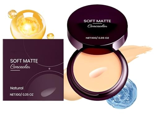 SVCEQZE Soft Concealer Vollständige Abdeckung - Hochpigmentierter Concealer,10G Langhaltende wasserfeste leichte Creme für Zuhause Morgen Party Outdoor Arbeit Alltag Reisen