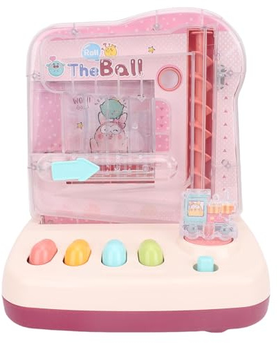 Riuulity Vielseitiges Kinderspielzeug mit Kugelbahn, Interaktives Puzzlespiel für Stundenlange Unterhaltung, Ideal für Alle Altersgruppen (PINK)