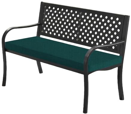 GOUBO Benutzerdefinierte Bankauflage 50 x 90 cm Unterseite Antirutsch Schaukel Sitzkissen Waschbar Abnehmbar für Outdoor, Terrasse, Drinnen, Grün