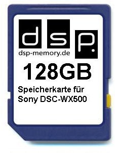 Carte mémoire 128 Go pour Sony DSC-WX500