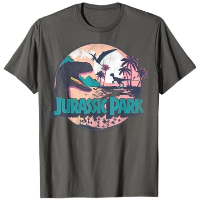 Jurassic Park Raptor Island Style Logo T-Shirt