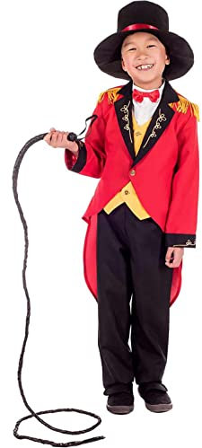 Fun Shack Costume Domatore Circo Bambino, Costume Circo, Costume Carnevale Bambino, Vestito Carnevale Bambino L